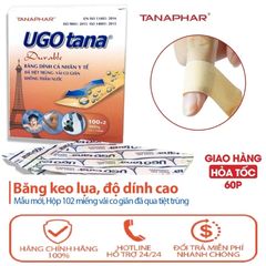 Băng Dính Y Tế Cá Nhân UGO Tana Tiệt Trùng - Hộp 100 Miếng 19mm x 72mm & 30 Miếng 38mm x 72mm - An Toàn và Chất Lượng Chính Hãng