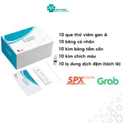 Bộ 10 que thử viêm gan A HAV IgM Fastep - Xét nghiệm nhanh, phát hiện kháng thể IgM chỉ trong 15-20 phút, tiết kiệm chi phí chăm sóc sức khỏe.
