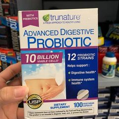 Viên Uống Hỗ Trợ Tiêu Hóa Trunature Advanced Digestive Probiotic 100 Viên - Cải Thiện Hệ Tiêu Hóa & Tăng Cường Sức Khỏe Đường Ruột