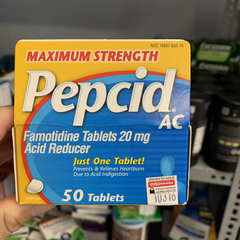 Viên Uống Giảm Đầy Hơi Và Ợ Nóng Pepcid AC Maximum Strength - Giải Pháp Hiệu Quả Cho Tiêu Hóa Khó Chịu, Hỗ Trợ Dạ Dày
