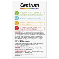 Viên Nhai Centrum Kids Đa Vitamin Hương Dâu - Bổ Sung Khoáng Chất Cho Trẻ Em, Tăng Cường Sức Khỏe Và Phát Triển Trí Não, 60 Viên
