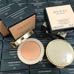 Phấn má Gucci Blush De Beauté 02 Tender Apricot - Phấn trang điểm màu cam apricot tự nhiên, trẻ trung, bền màu, phù hợp mọi loại da