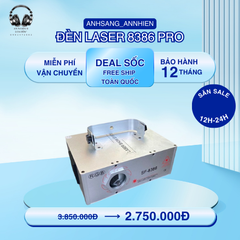 Đèn Laser Bay Phòng 8386 Pro - Hiệu Ứng Ánh Sáng Đỉnh Cao Cho Bar, Club, Karaoke - Thiết Bị Chiếu Sáng Chính Hãng