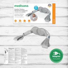 Máy Massage Cổ Medisana Shiatsu NMG 850 - Đai Mát Xa Gel 4 Đầu Chức Năng Nhiệt Giúp Giảm Căng Thẳng Tại Nhà