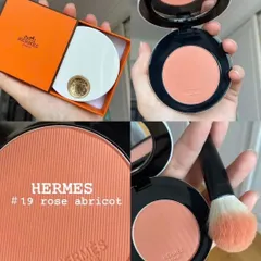 Phấn má Hermes Rose Hermes Silky Blush Powder 19 Rose Abricot – cam đào nhẹ