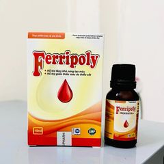 Sắt Hữu Cơ FERRIPOLY Nhỏ Giọt - Thực Phẩm Bổ Máu Dễ Uống Không Tanh, Giúp Cải Thiện Thiếu Máu Cho Trẻ Em và Người Lớn