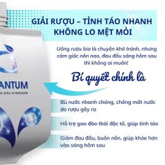 Combo Detox Thải Độc Cơ Thể - Nước Hydrogen Quantum & Detoxmune Giải Rượu Bia, Hỗ Trợ Mát Gan & Thanh Lọc Cơ Thể
