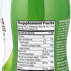 Nature’s Way Canxi hữu cơ & Vitamin D3 Dạng Nước 480ml - Hỗ Trợ Xương Khớp & Giảm Nguy Cơ Loãng Xương, Dễ Uống, Hàng Mỹ calcium