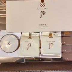 Set cushion Whoo Luxury Golden Glow Special (kèm 2 lõi) - Phấn trang điểm dưỡng da, bóng khỏe, sang trọng từ The History of Whoo
