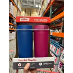 Set 2 Ly Giữ Nhiệt Thermos Stainless 530ml - Giữ Nóng 5 Tiếng, Giữ Lạnh 14 Tiếng, An Toàn, Sang Trọng, Dùng Đi Làm, Du Lịch