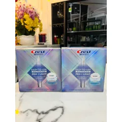 Bộ làm trắng răng Crest 3D White Pen + Light - Giải pháp tẩy trắng răng tại nhà với đèn LED, hiệu quả tức thì, dễ sử dụng.