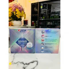 Bộ làm trắng răng Crest 3D White Pen + Light - Giải pháp tẩy trắng răng tại nhà với đèn LED, hiệu quả tức thì, dễ sử dụng.