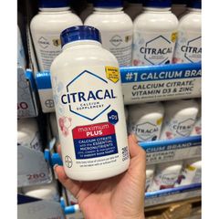 Viên uống bổ sung Canxi Citracal Maximum Calcium Citrate + D3 - 280 viên Giúp Xương Khỏe, Phòng Ngừa Loãng Xương, Hàng Nội Địa Mỹ