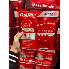 Set Kem đánh răng colgate Mỹ optic white hàng Mỹ