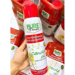 DẦU ĂN KIÊNG hạt cải 17oz KHÔNG CALO PURE SIMPLE CANOLA OIL SPRAY (483g)