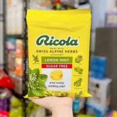 Kẹo RICOLA LEMONMINT ngậm ho không đường 105 viên