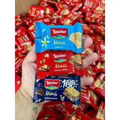 (HÀNG CHÍNH HÃNG MỸ) BÁNH XỐP NHÂN KEM LOACKER MINIS 800G