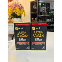 Viên uống Qunol Ultra Coq10 100mg Giúp Hỗ Trợ Tim Mạch - Dạng Tan Trong Nước và Dầu, 45 Viên Nghệ Thuật Patented
