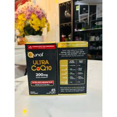 Viên uống Qunol Ultra Coq10 100mg Giúp Hỗ Trợ Tim Mạch - Dạng Tan Trong Nước và Dầu, 45 Viên Nghệ Thuật Patented