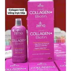 Collagen Dạng Nước Zena Nutrition 900ml - Sản Phẩm Làm Đẹp Da, Tóc, Móng với Biotin - Giảm Nếp Nhăn, Trẻ Hóa Da