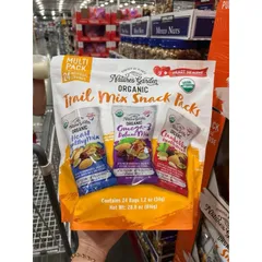 Hạt tổng hợp Nature's Garden organic trail Mix Snack Pack 816g (24gói)