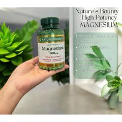 Viên Uống Khoáng Chất Nature's Bounty Magnesium 500mg - Hỗ Trợ Sức Khỏe - 200 Viên Cao Cấp