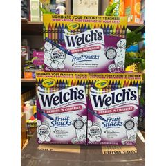 Kẹo Dẻo Welch's Trái Cây Tổng Hợp - Ngon Ngọt Bổ Sung Vitamin C, A, E, Ăn Vặt Lành Mạnh Cho Gia Đình 43g