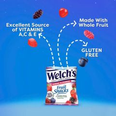 Kẹo Dẻo Welch's Trái Cây Tổng Hợp - Ngon Ngọt Bổ Sung Vitamin C, A, E, Ăn Vặt Lành Mạnh Cho Gia Đình 43g