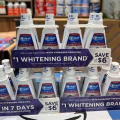 🦷 NƯỚC SÚC MIỆNG CREST 3D WHITE GLAMOROUS WHITE 946ml