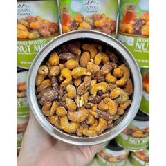 Hạt Hỗn Hợp Tẩm Mật Ong Savanna 850g - Hạt Điều, Hạt Hạnh Nhân, Hạt Dẻ, Hạt Hồ Đào - Snack Lành Mạnh Tốt Cho Giảm Cân