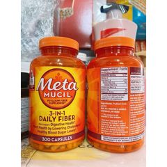 Viên Uống Bổ Sung Chất Xơ Metamucil Psyllium 300 Viên - Hỗ Trợ Tiêu Hóa, Tim Mạch và Đường Huyết Tốt Nhất