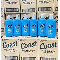 Sữa tắm gội 2-in-1 Coast Classic 946ml cho nam - Hương thơm quyến rũ, sạch tóc và da, hàng Mỹ