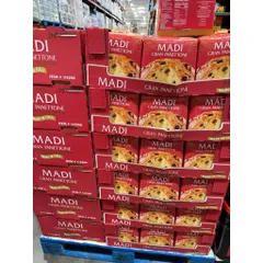 Bánh Madi Gran Panettone Truyền Thống Ý - Bánh Ngọt Phổ Biến Dịp Lễ Hội, Hương Vị Ngọt Ngào, Định Lượng 1000g