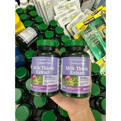 Viên bổ gan Puritan's Pride Milk Thistle 1000mg - Hỗ trợ sức khỏe gan, lọ 180 viên Mỹ