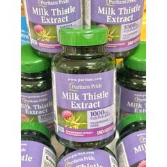 Viên bổ gan Puritan's Pride Milk Thistle 1000mg - Hỗ trợ sức khỏe gan, lọ 180 viên Mỹ