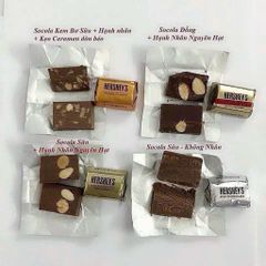 Socola Hershey's Nuggets 1,47kg - Hỗn hợp 4 Vị Nguyên Chất Sữa, Hạnh Nhân, Đậu Phộng, Dark Chocolate Mỹ