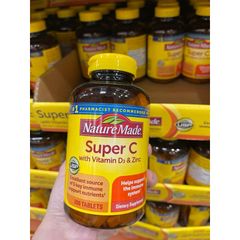 Viên Uống Bổ Sung Vitamin C Super C Immune Complex 200 Viên - Tăng Cường Hệ Miễn Dịch Tự Nhiên, Bảo Vệ Sức Khỏe
