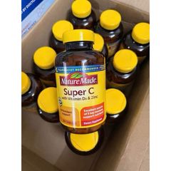 Viên Uống Bổ Sung Vitamin C Super C Immune Complex 200 Viên - Tăng Cường Hệ Miễn Dịch Tự Nhiên, Bảo Vệ Sức Khỏe