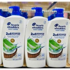 Dầu Gội 2in1 Head & Shoulders Chăm Sóc Da Đầu Khô Dừa & Nha Đam 1.18L - Ngăn Ngừa Gàu, Dưỡng Tóc Mềm Mượt, Hàng Mỹ