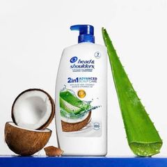 Dầu Gội 2in1 Head & Shoulders Chăm Sóc Da Đầu Khô Dừa & Nha Đam 1.18L - Ngăn Ngừa Gàu, Dưỡng Tóc Mềm Mượt, Hàng Mỹ