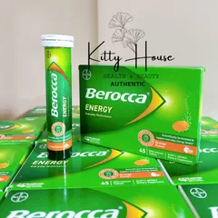 Viên sủi Berocca Úc bổ sung vitamin và khoáng chất năng lượng, tăng cường sức đề kháng, tuýp 15 viên cho người lớn và trẻ em trên 12 tuổi