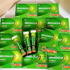 Viên sủi Berocca Úc bổ sung vitamin và khoáng chất năng lượng, tăng cường sức đề kháng, tuýp 15 viên cho người lớn và trẻ em trên 12 tuổi