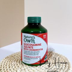 Viên Uống Bổ Khớp Nature's Own Glucosamine Sulfate & Chondroitin 200 Viên - Hỗ Trợ Giảm Đau Khớp, Cứng Khớp, Thoái Hoá Khớp nhẹ