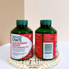 Viên Uống Bổ Khớp Nature's Own Glucosamine Sulfate & Chondroitin 200 Viên - Hỗ Trợ Giảm Đau Khớp, Cứng Khớp, Thoái Hoá Khớp nhẹ