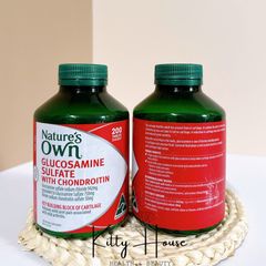Viên Uống Bổ Khớp Nature's Own Glucosamine Sulfate & Chondroitin 200 Viên - Hỗ Trợ Giảm Đau Khớp, Cứng Khớp, Thoái Hoá Khớp nhẹ