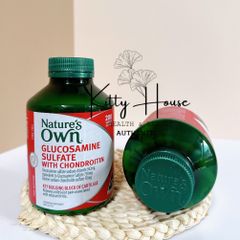 Viên Uống Bổ Khớp Nature's Own Glucosamine Sulfate & Chondroitin 200 Viên - Hỗ Trợ Giảm Đau Khớp, Cứng Khớp, Thoái Hoá Khớp nhẹ