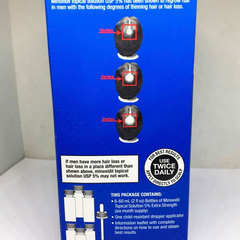 Dung dịch mọc tóc cho nam Kirkland Minoxidil 5% - Hộp 6 ống x60ml - Kích thích tóc mọc nhanh và khỏe