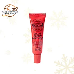 Kem dưỡng đa năng Lucas Papaw Ointment 15g - Giúp làm mềm môi, chống nẻ và hỗ trợ chữa bỏng nhẹ an toàn cho trẻ nhỏ