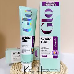 Kem Đánh Răng White Glo Purple 225g - Làm Trắng Răng, Bảo Vệ Men Răng, Hơi Thở Thoáng Mát, Chăm Sóc Nướu, Giảm Ê Buốt