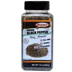 Tiêu Xay Nguyên Chất MACPEPPER - Gia Vị Cay Thơm Dùng Ngay Hộp 283g, Sản Phẩm An Toàn, Đậm Đà Hương Vị Cho Món Ăn